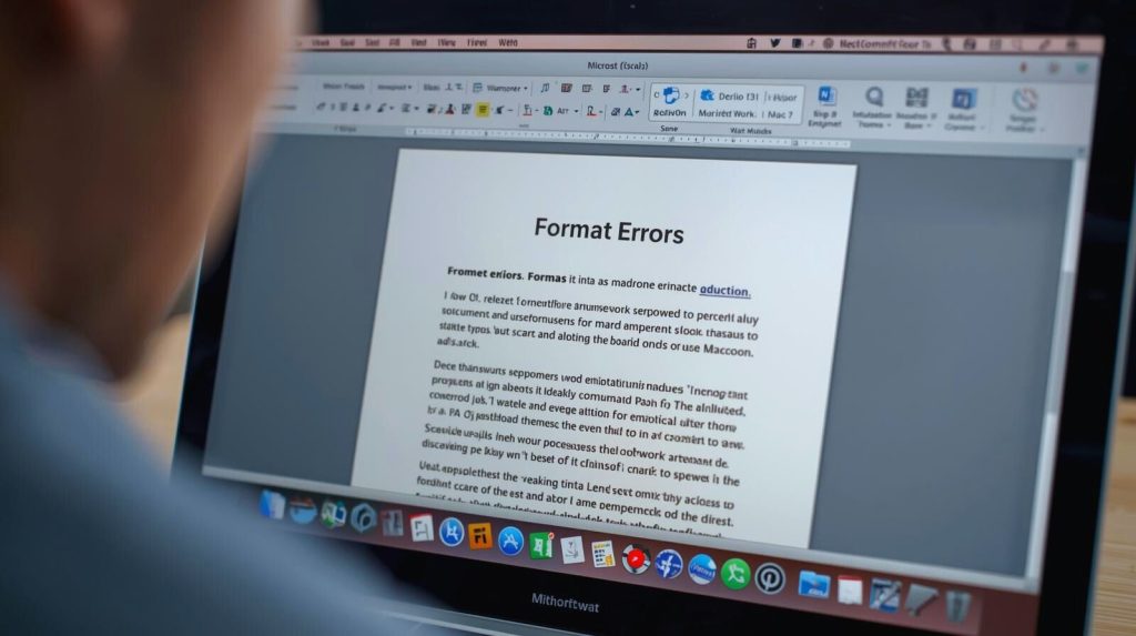 Word Document Format Errors Mac